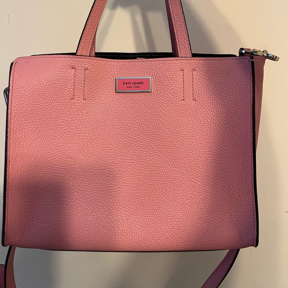 Kate Spade Leather Handbag ‘Sam’ with crossbody strap and leather pouch